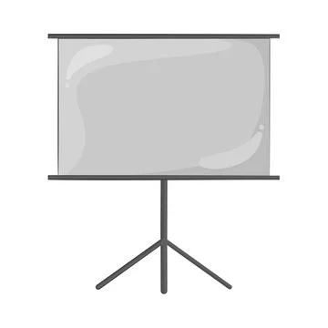 Illustration of presentation screen Stock Illustration