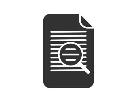 Illustration presenting a vector icon depicting documents, suitable for both  Stock Illustration