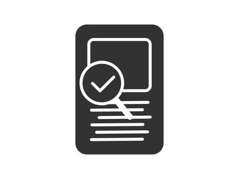 Illustration presenting a vector icon depicting documents, suitable for both  Stock Illustration