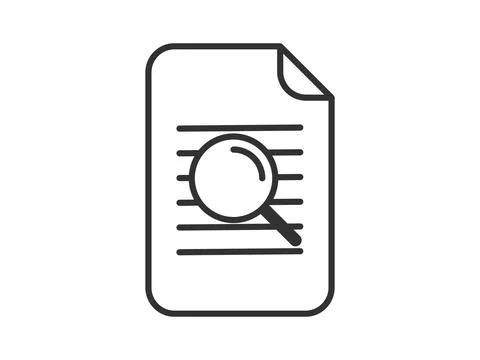 Illustration presenting a vector icon depicting documents, suitable for both  Stock Illustration