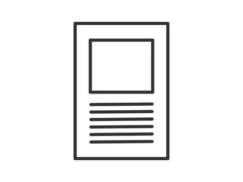 Illustration presenting a vector icon depicting documents, suitable for both  Stock Illustration