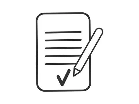 Illustration presenting a vector icon depicting documents, suitable for both  Stock Illustration