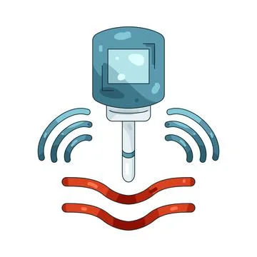 Illustration of pressure sensor Stock Illustration