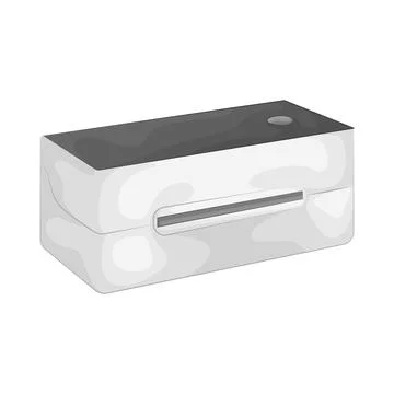 Illustration of printer Illustrazione stock