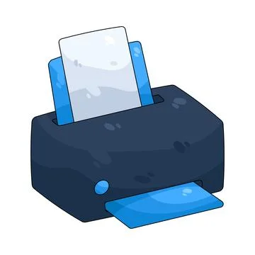 Illustration of printer Illustrazione stock