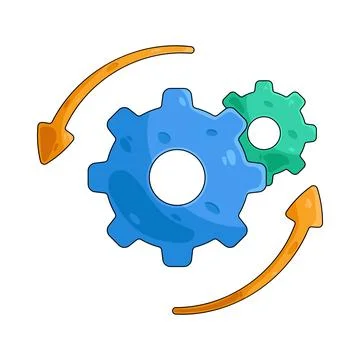 Illustration of Process Stock Illustration