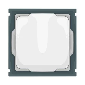 Illustration of processor Stock Illustration