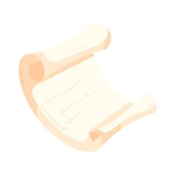 Illustration of proclamation scroll Ilustração Stock