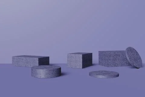 Illustration product background stand or podium pedestal on empty display wit Stock Illustration