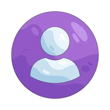 Illustration of profile button Stock Illustration
