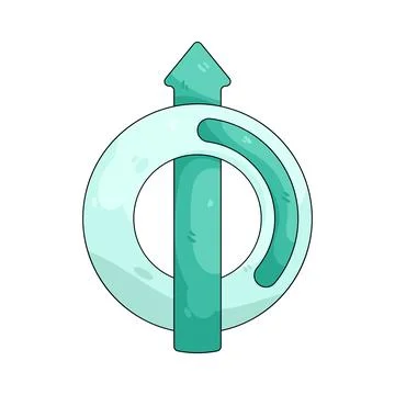 Illustration of progress arrow Stock Illustration