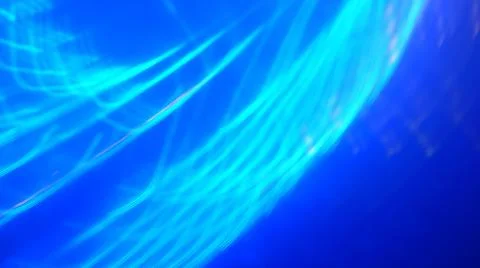 Illustration of progressive rhythm of dark and light blue light trails Stock Illustration
