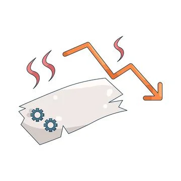 Illustration of Project failure Stock Illustration
