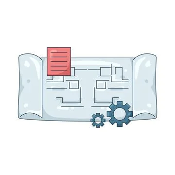 Illustration of Project planning Stock Illustration