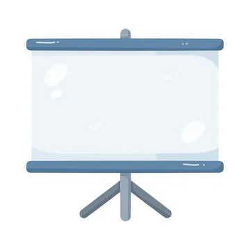Illustration of  projector screen Stock Illustration