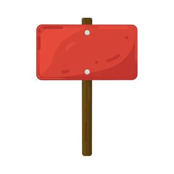 Illustration of protest sign Illustrazione stock
