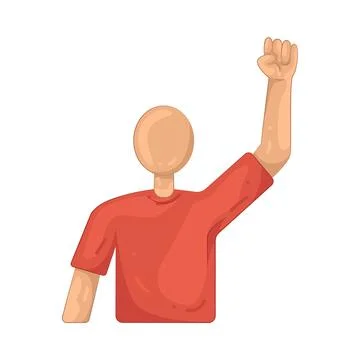 Illustration of protester Stock Illustration