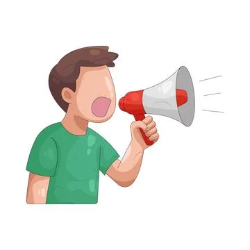 Illustration of protester Stock Illustration