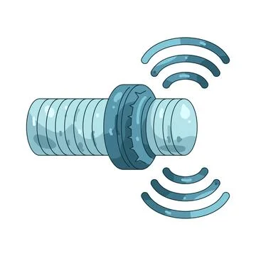 Illustration of proximity sensor Illustrazione stock