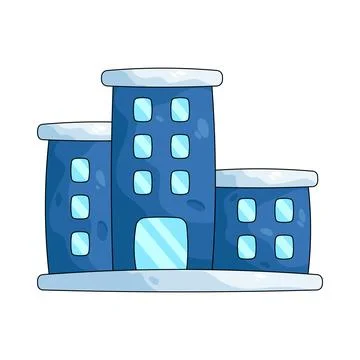 Illustration of public service building Ilustración de archivo