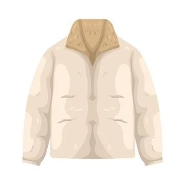 Illustration of puffer jacket Stock Illustration