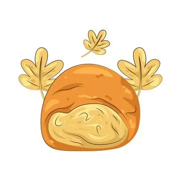 Illustration of Pumpkin bread Stock Illustration