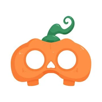 Illustration of pumpkin face mask Stock Illustration
