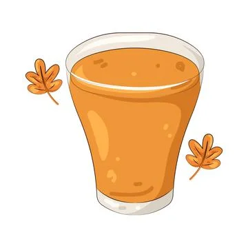 Illustration of Pumpkin juice Stock Illustration