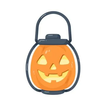 Illustration of pumpkin lantern Stock Illustration