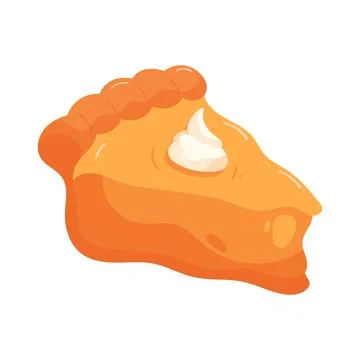 Illustration of pumpkin pie Stock Illustration