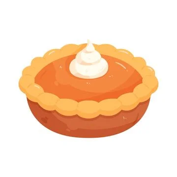 Illustration of pumpkin pie Stock Illustration