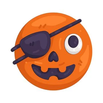 Illustration of Pumpkin pirate Stock Illustration