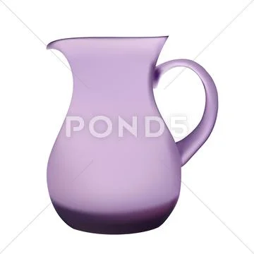 Illustration purple glass pitcher of juice Stock Illustration