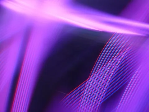 An illustration of purple progressive rhythmic light threads with high-tech c Stock Illustration