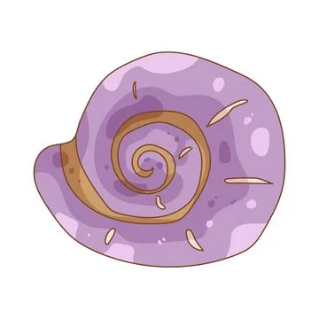 Illustration of purple shell Stock Illustration