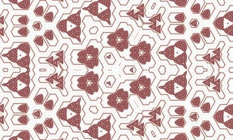 An illustration of purple texture with geometric patterns for background or w Stock Illustration