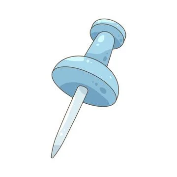 Illustration of pushpin Stock Illustration