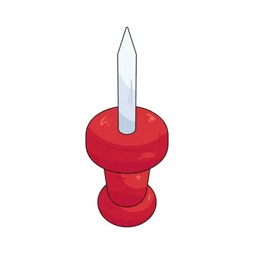 Illustration of pushpin Stock Illustration