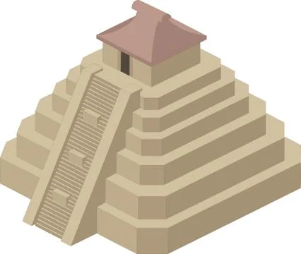 Illustration of a pyramid Stock Illustration