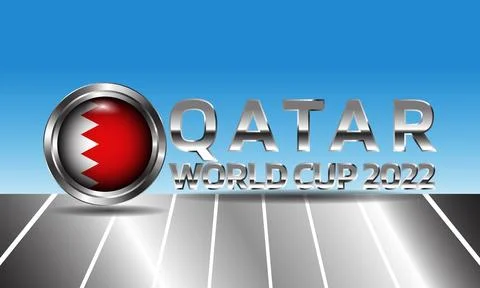 Illustration of Qatar flag in circle shape Stock Illustration