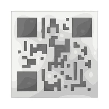 Illustration of QR code イラスト素材