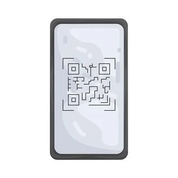 Illustration of QR code Stock Illustration