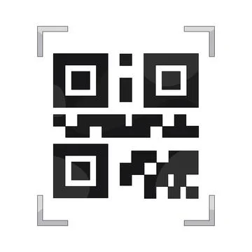Illustration of QR code Stock Illustration