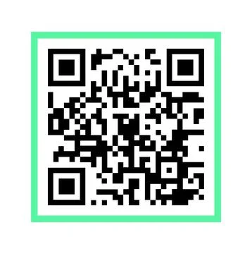 Illustration of QR code on white background 스톡 일러스트