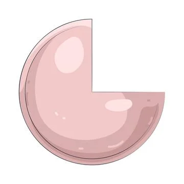 Illustration of quarter circle Stock Illustration