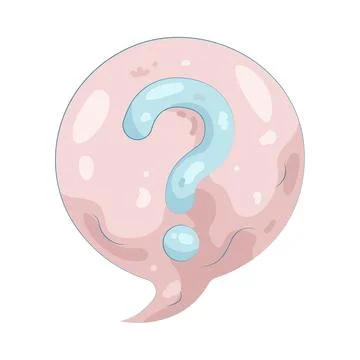 Illustration of question bubble Stock Illustration