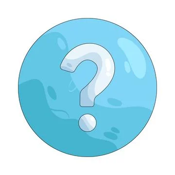 Illustration of question button Stock Illustration