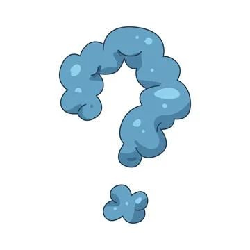 Illustration of question mark cloud Stock Illustration