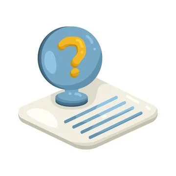 Illustration of question mark Ilustração Stock