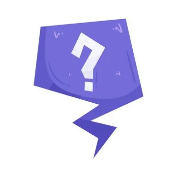 Illustration of question mark speech bubble Stock Illustration